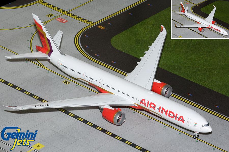 GeminiJets Boeing 777-9 Air India VT-XAA 1:200 Aircraft Scale Model – Folded Wingtips